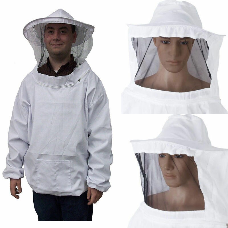 Beekeeping Jacket Veil Bee Keeping Suit Hat Pull Over Smock Protective Equipment Mesh Hats Waterproof Equipment Suit