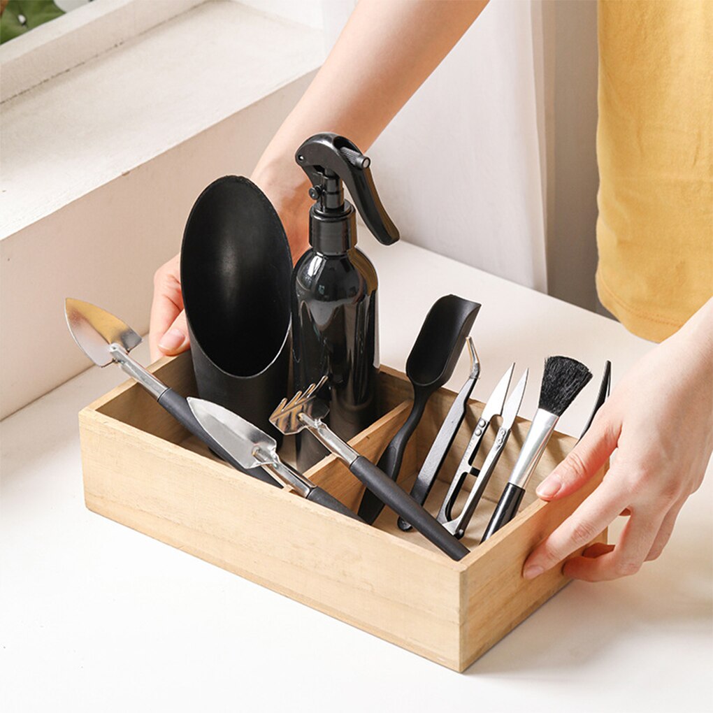 13 Pieces Garden Planter Planting Succulent Plant Hand Tool Seedling Transplant Sowing Spade for Indoor Outdoor PP Bag