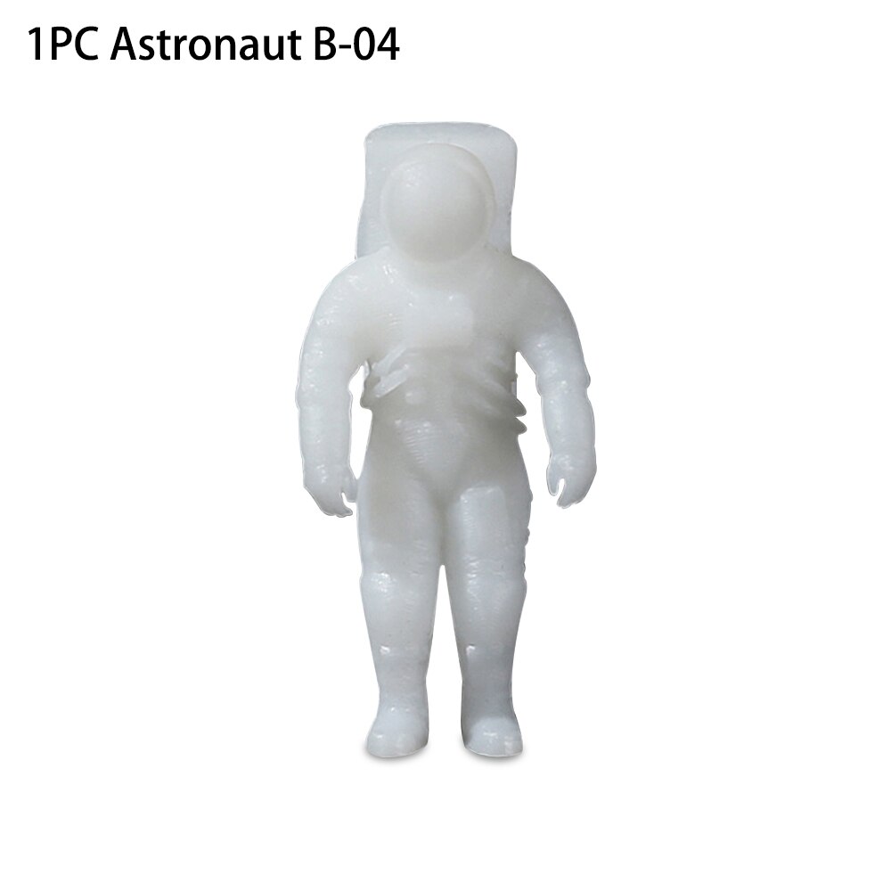 1PC 3D Mini Planet Astronaut Filling Molds Materials Micro Landscape DIY Craft UV Epoxy Resin Mould Jewelry Tool: 1PC B-04
