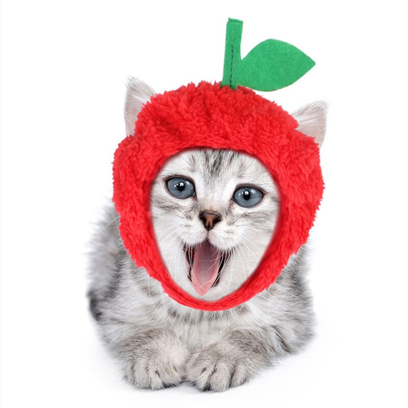 Kæledyrsartikler kat æble ananas kat hund hovedbeklædning flamingo sjove foto rekvisitter til hvalp små hunde katte hovedbeklædning kæledyr tilbehør