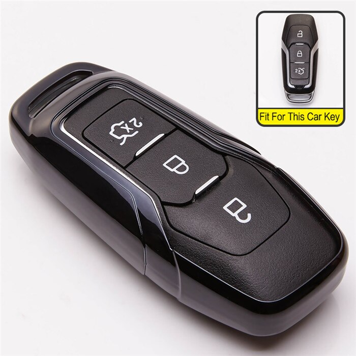 Funda protectora TPU para llave de coche para Ford Mondeo Mk4 MK3 MK5 Ranger S C Max explorador 5 accesorios para llavero ST F15