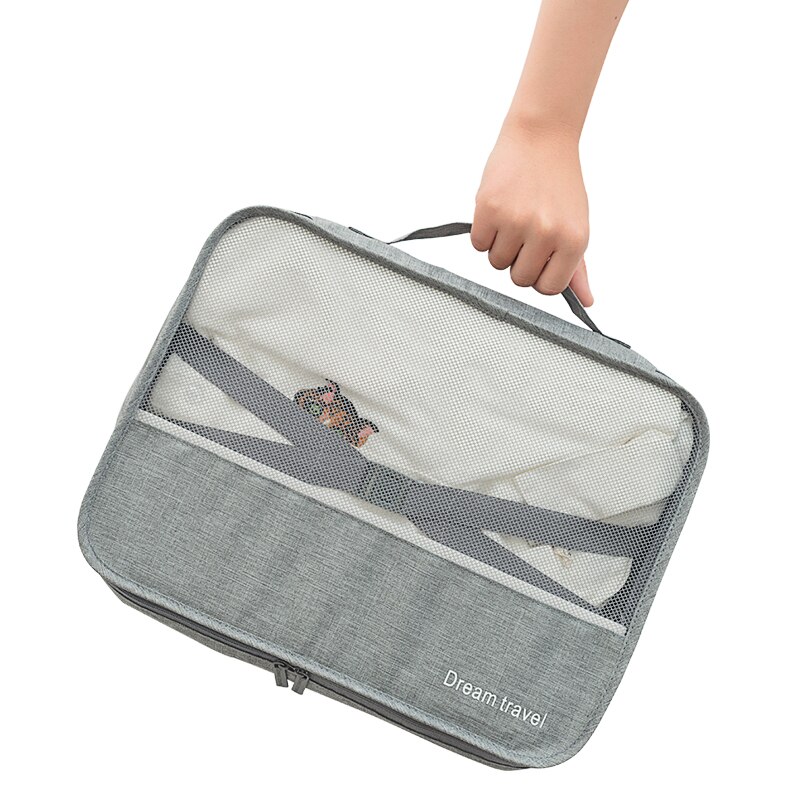 Reistas voor heren, waterdichte verpakking, kubieke draagbare kledingafwerking, opbergtas, damesbagage, accessoires, producten