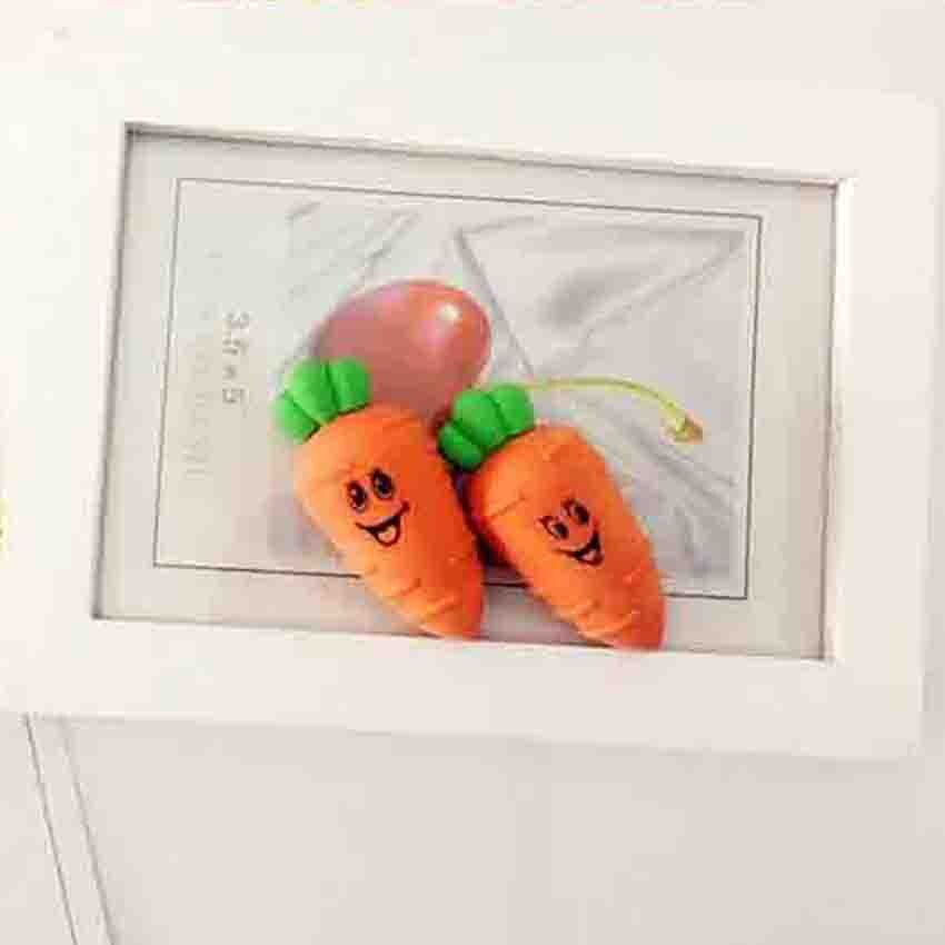 2pcs/set Cartoon Carrot Eraser Detachable Rubber Erasers For Kids Pencil Eraser Student Writing Drawing Stationery