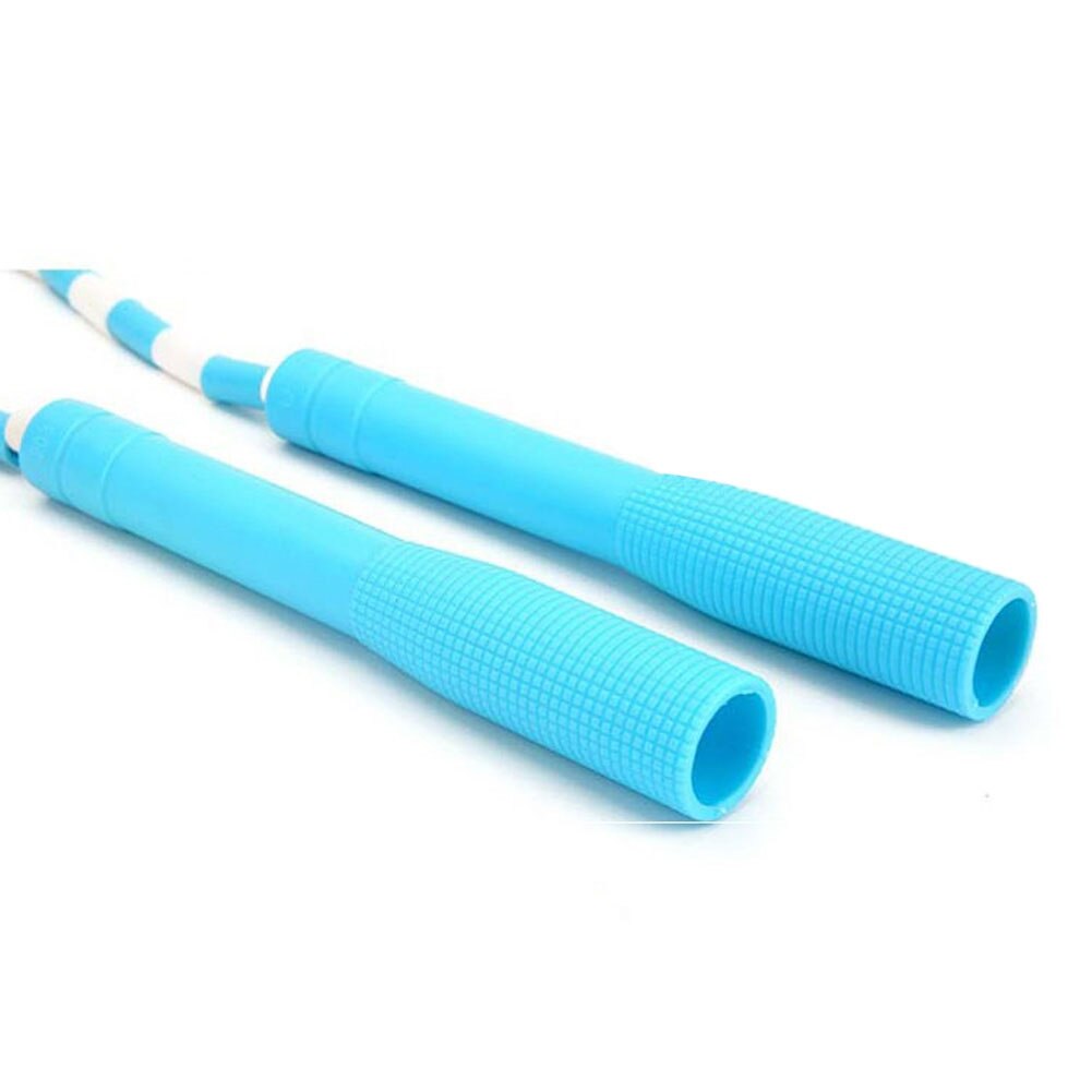 PVC Skipping Rope Segmented Kids Jump Rope Beaded Playground Rope Plastic Handles Shatterproof Beads 280*2*2cm