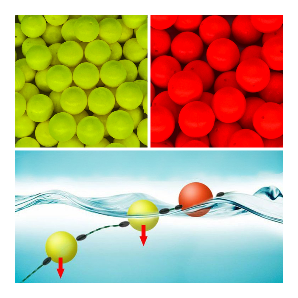 1 # -10 # EPS Float Ball Foam Ball Opvallende bonen Gemodificeerde Float Ball Float Sferische boei Vistuig Heldere kleuren