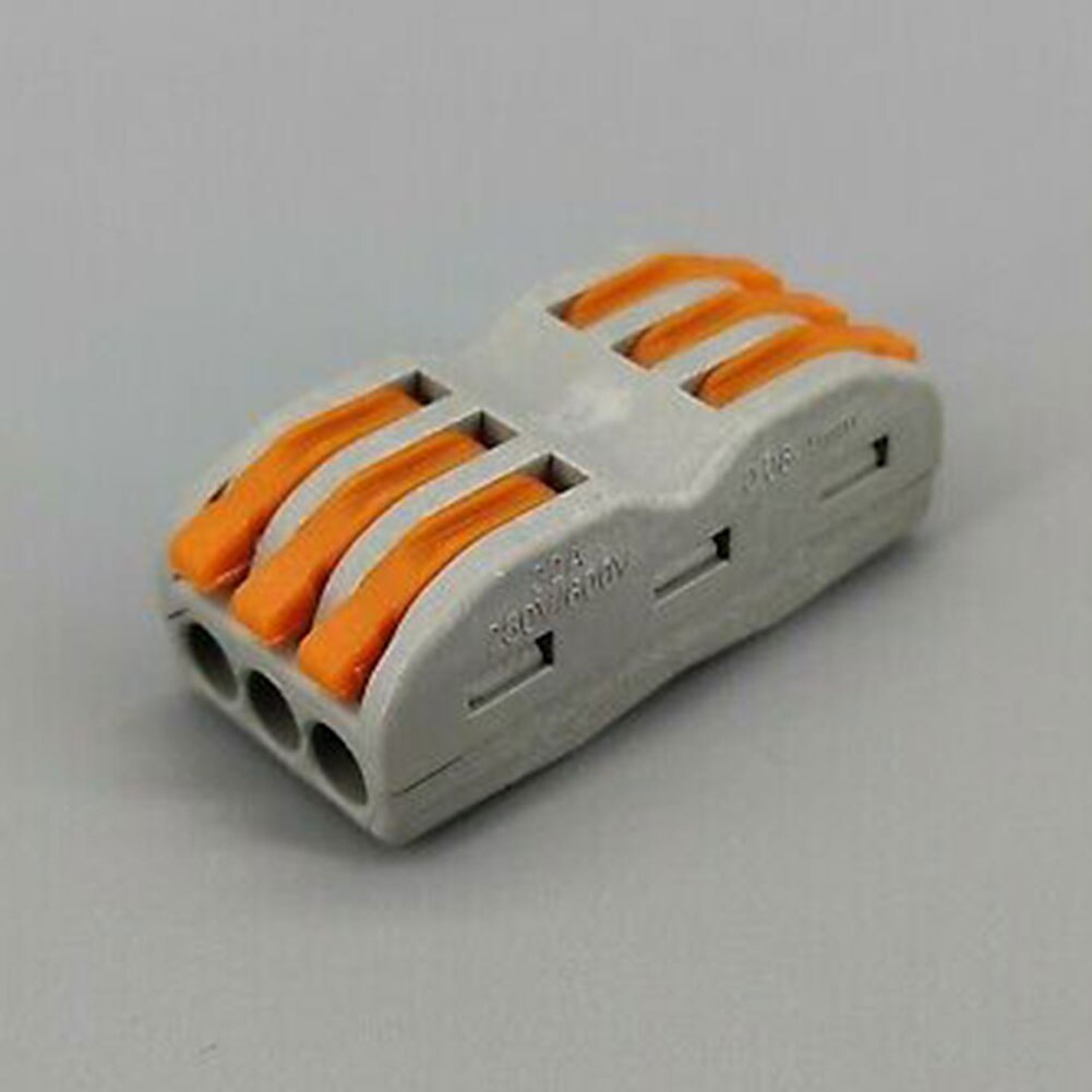 Portable 3 Pin Universal Compact Wire Wiring Connector Conductor Terminal Block