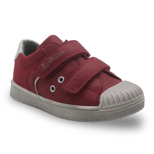 Apakowa Neue freundlicher Schuhe Jungen Beiläufige Laufende Schuhe Haken & Schleife Sport Jungen Turnschuhe Gummi freundlicher Schule Schuhe Größe 25-30: rot / 10