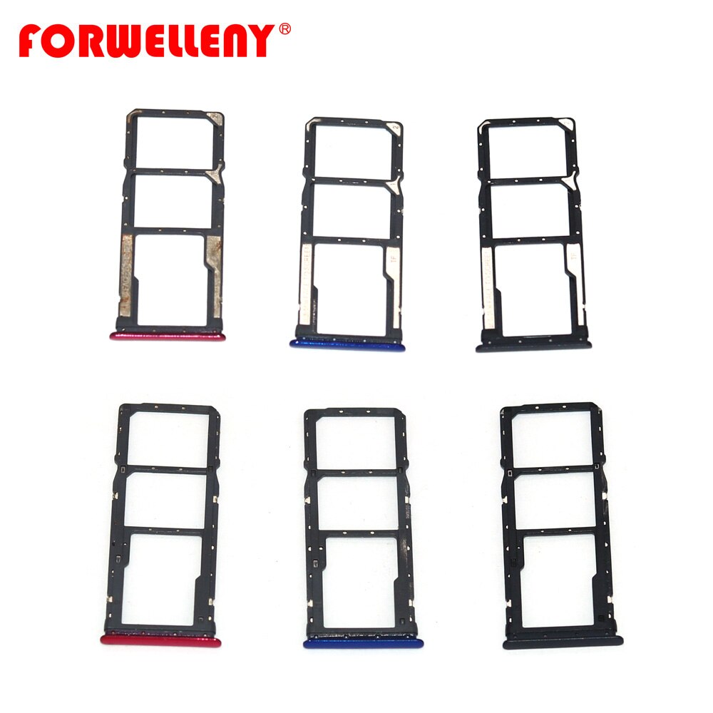 For xiomi redmi 7 Micro Sim Card Holder Slot Tray Replacement Adapters black blue rose red