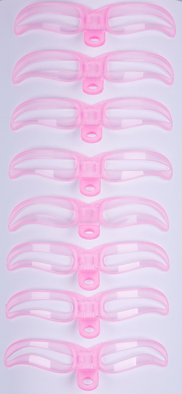 8pcs/set eyebrow Stencils different eyebrow shaper model makeup beauty tool useful eyebrow drawing guide Template AC067