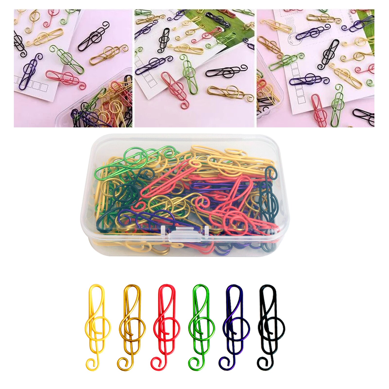 100x Paperclip School Notebook Memo Paperclip Document 40X12Mm Accessoires