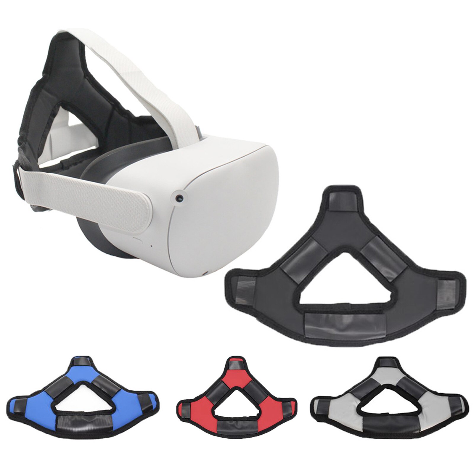 Vr-headset-kopfpolster, kopfbandriemen für oculus quest 2 helm, druckentlastender kopfriemen, schaumstoffpolster, vr-zubehör