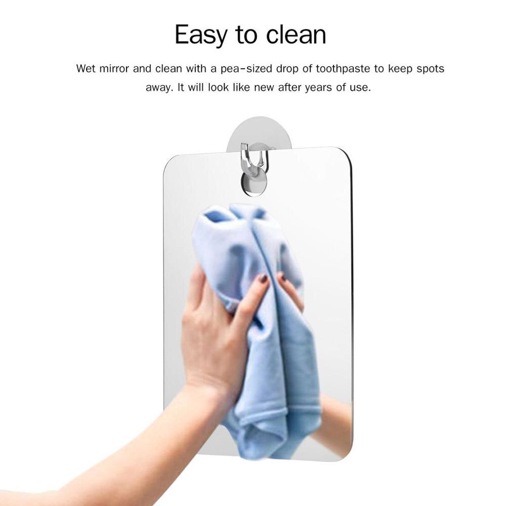 Bathroom Mirror Shaving Mirror Bathroom Accessories Anti Fog Shower Mirror Bathroom Fogless Fog Free Mirror Washroom Travel Q40