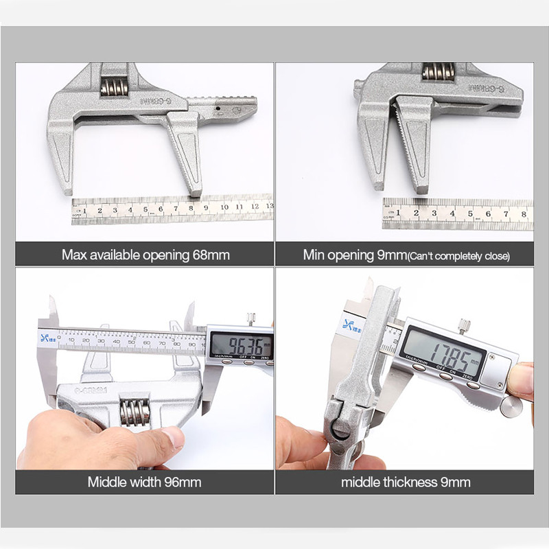 Llave de grifo multifunción, herramienta de llave de tuerca ajustable, tornillo de tubería de agua, reparación Universal de llave para Baño
