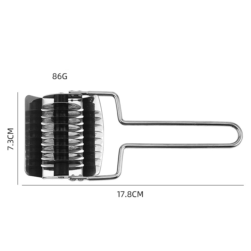 Rouleau coupe-pâte en acier inoxydable, ustensile de cuisine pour pâtes spaghetti