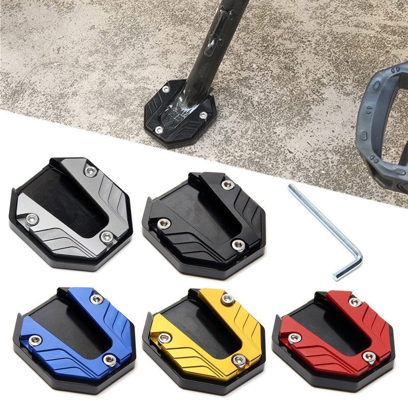Extensor de pie de pata de cabra para motocicleta, almohadilla de extensión, placa de soporte, Base agrandada antideslizante