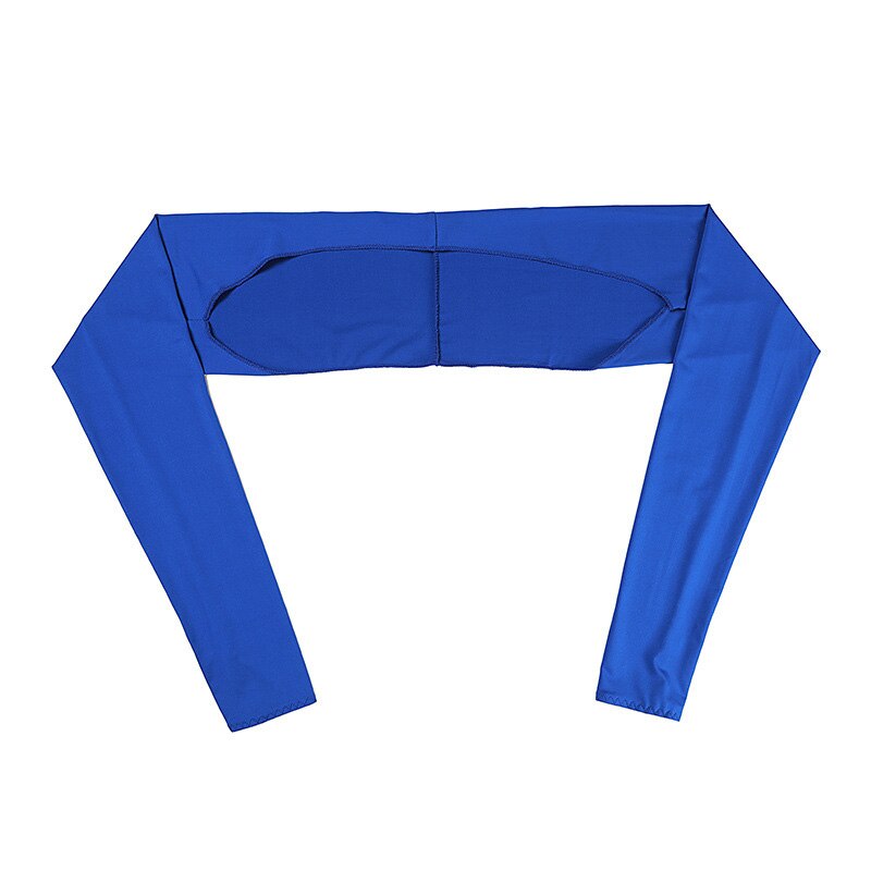 Cooling Sjaal Arm Mouwen Uv Bescherming Zon Protector Met Vinger Gat Voor Vrouwen Golfen Rijden Outdoor Activiteiten ED88: blue