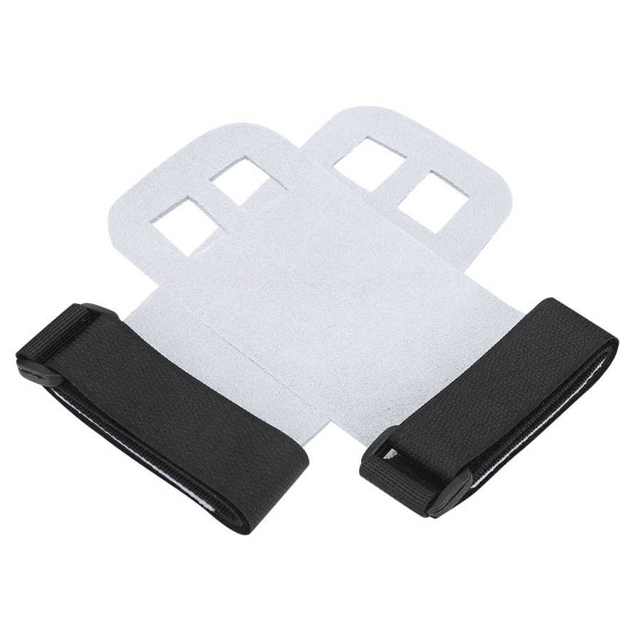 2 uds guantes de levantamiento de pesas de cuero Protector de palmas entrenamiento Fitness barras paralelas horizontales antideslizantes guantes de protección para manos