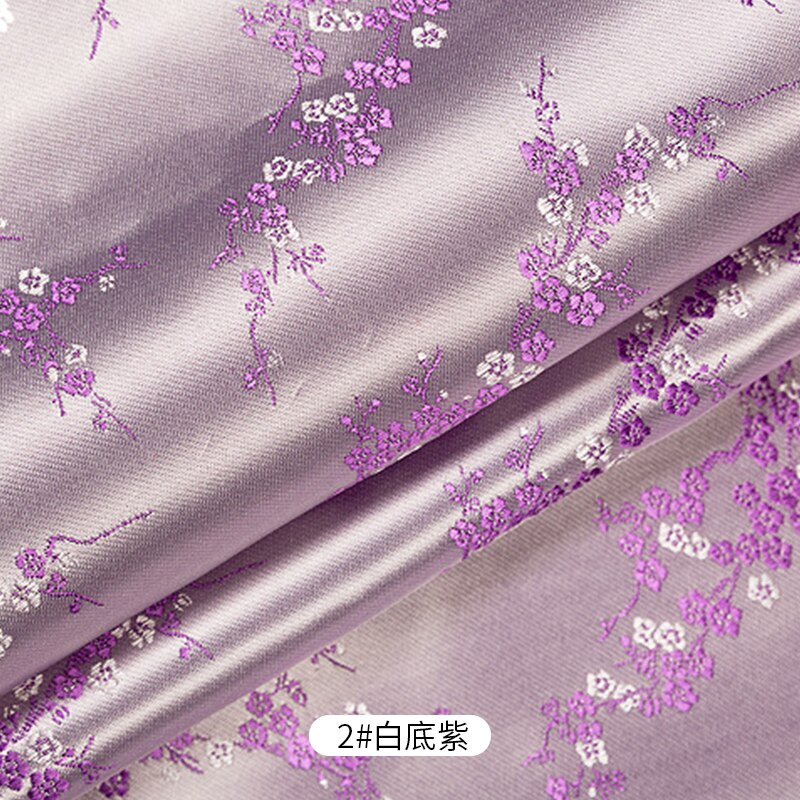 Retro jacquard pattern brocade cloth satin fabric jacquard pattern flower cloth and seam uniform cheongsam DIY