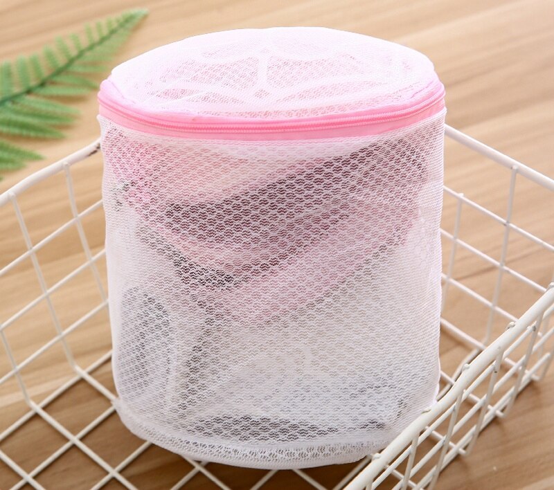 Household Protective Laundry Bag Washing Machine Laundry Bag Bra Underwear Washing and Care Bag Fine Mesh Set Laundry Mesh Bag: White