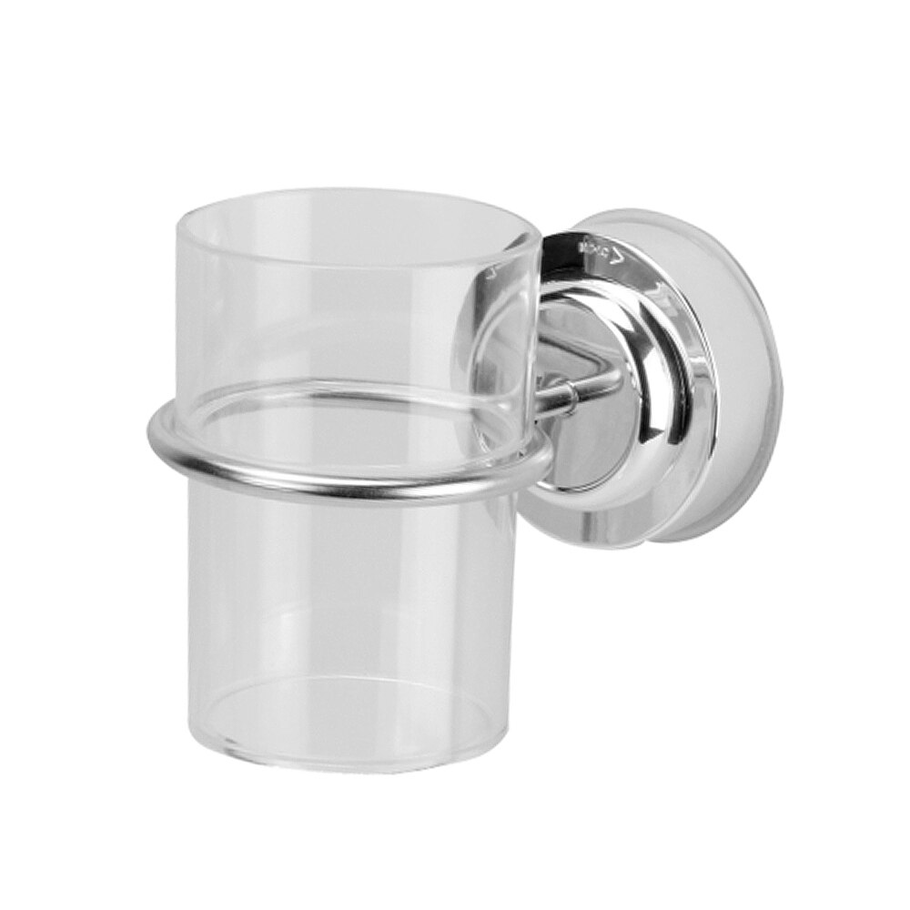 1 sæt enkelt kopper holder badeværelse ingen stansebakke rack sugekop tandbørste tumbler holder væg badekar rack: Default Title