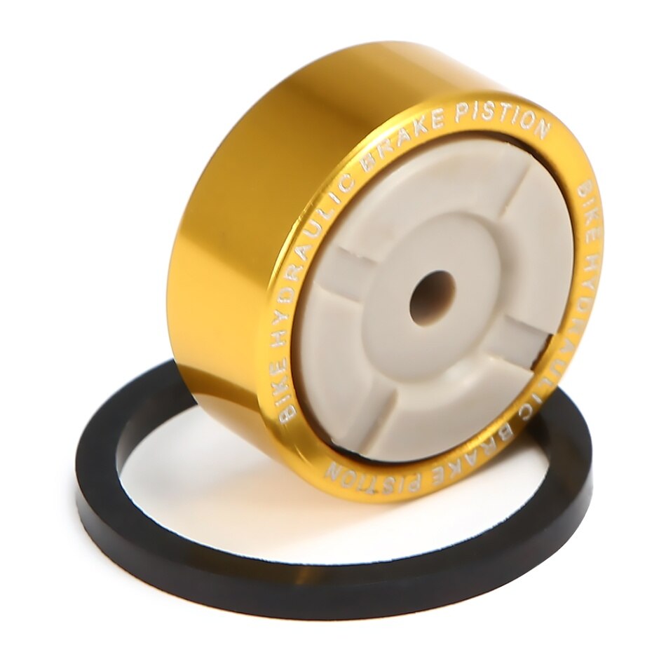 Repuestos para pinza de freno hidráulica para bicicleta, 1 unidad, anillo de sellado de pistón de Metal para Shimano SLX M675/M7000/XT M785/M80000/RS805/RS815: Gold