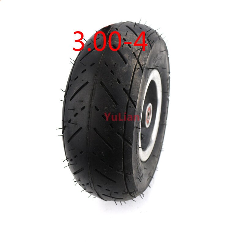 10 inch tyre and inner tube +4 inch alloy rims hub 3.00-4 tire wheel for electric scooter Gas scooter bike motorcy