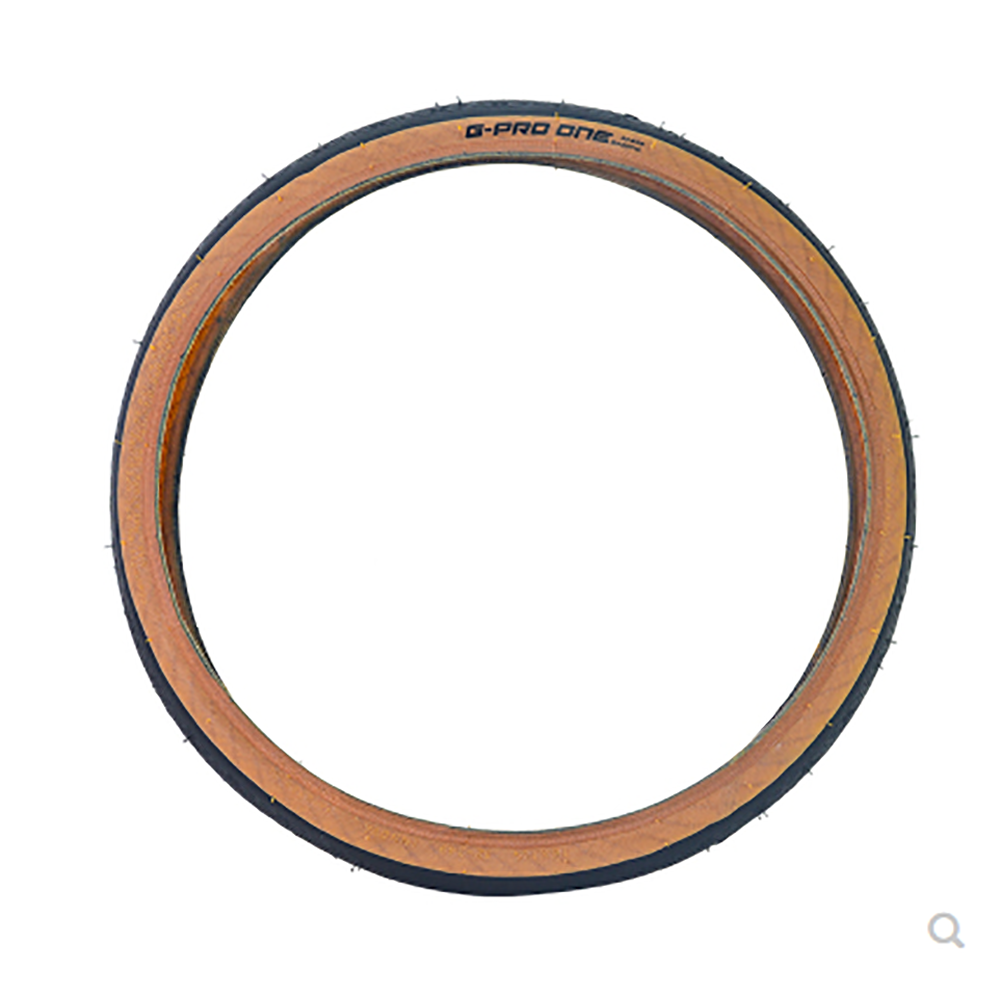 INNOVA 349 small cloth folding bike tire retro yellow edge tire 16*1.25 folding version tire about 197g/pcs: Default Title