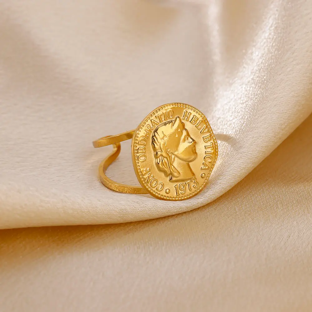 Delicado anillo de circón con concha de estrella de mar, tortuga, mal de ojo, anillo de acero inoxidable para mujer, abalorio dorado antidecoloración, accesorios de joyería,: Morado