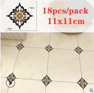 18 pz Autoadesivi Piastrelle Adesivi Durevole Impermeabile PVC Arte Diagonale Pavimento Decalcomanie Della Parete Backsplash Applique fai da te Casa Decorativa: Blu