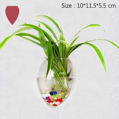 Europese glazen hydrocultuur wandbloemvaas, groene planten, wanddecoratie, aquarium, knutselen, scandinavische bloempot: 913