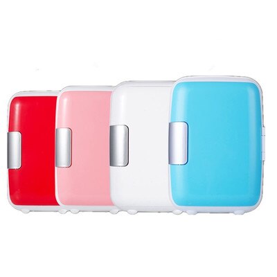 4L 220V/12V Eletric Car Home Refrigerator Fridge Car/Home Mini Dual-use Cool Warmer Dormitory Cans Beer Cooler