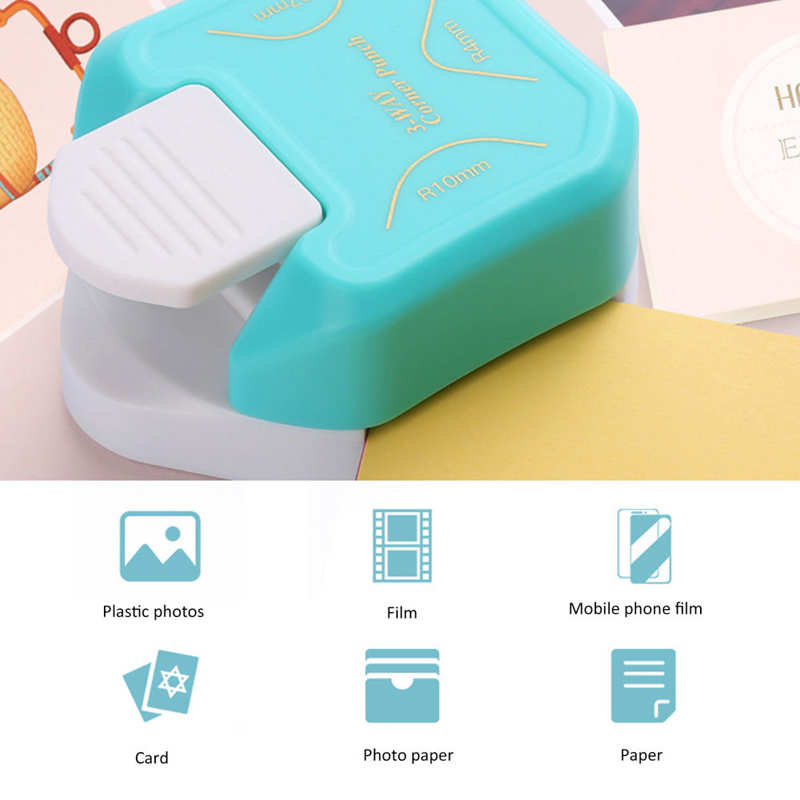 Corner Rounder Punch Portable 3 In 1Mini Paper Angle Trimming Multi-Angle Rounding Device