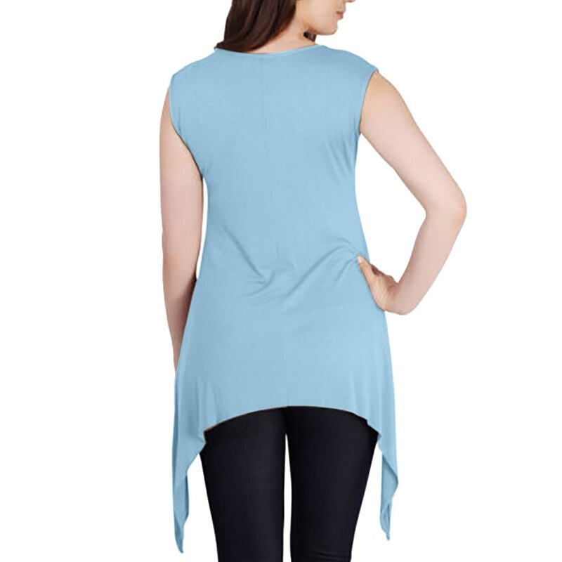 Vrouwen zwangerschaps effen mouwloos shirt zwangerschap zomer hemdjes zwangerschapsblouses