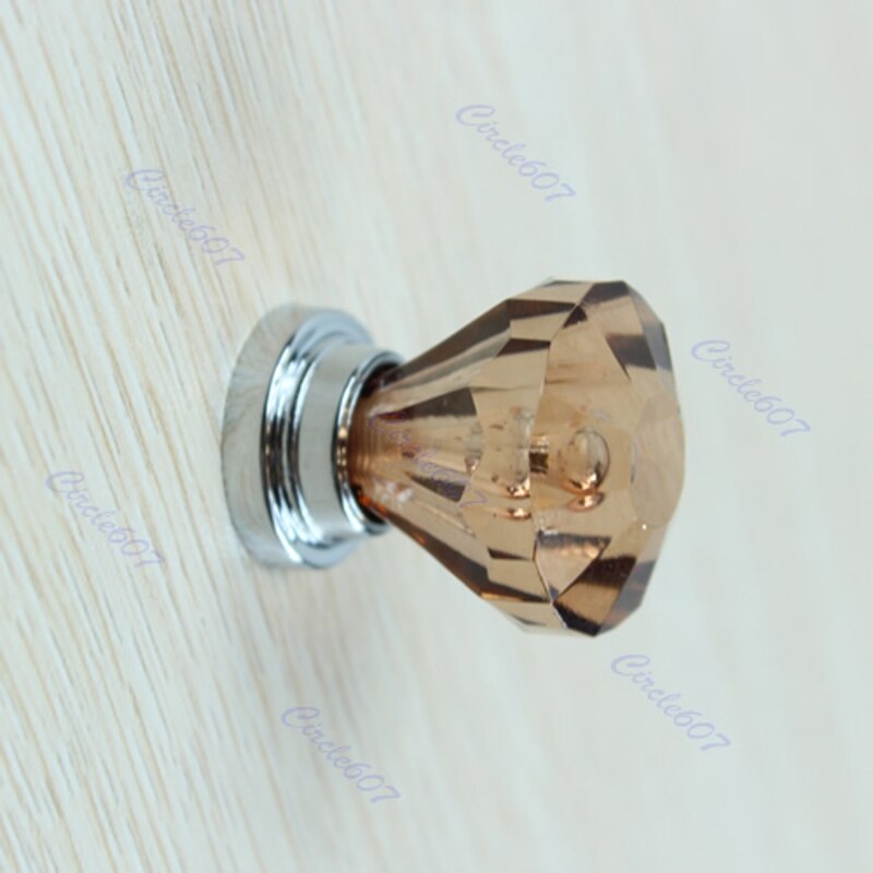 5 sztuk/partia bursztyn akrylowe drzwi ciągnąć gałka szuflada szafka uchwyt 26mm sprzętu-L057 nowy gorący