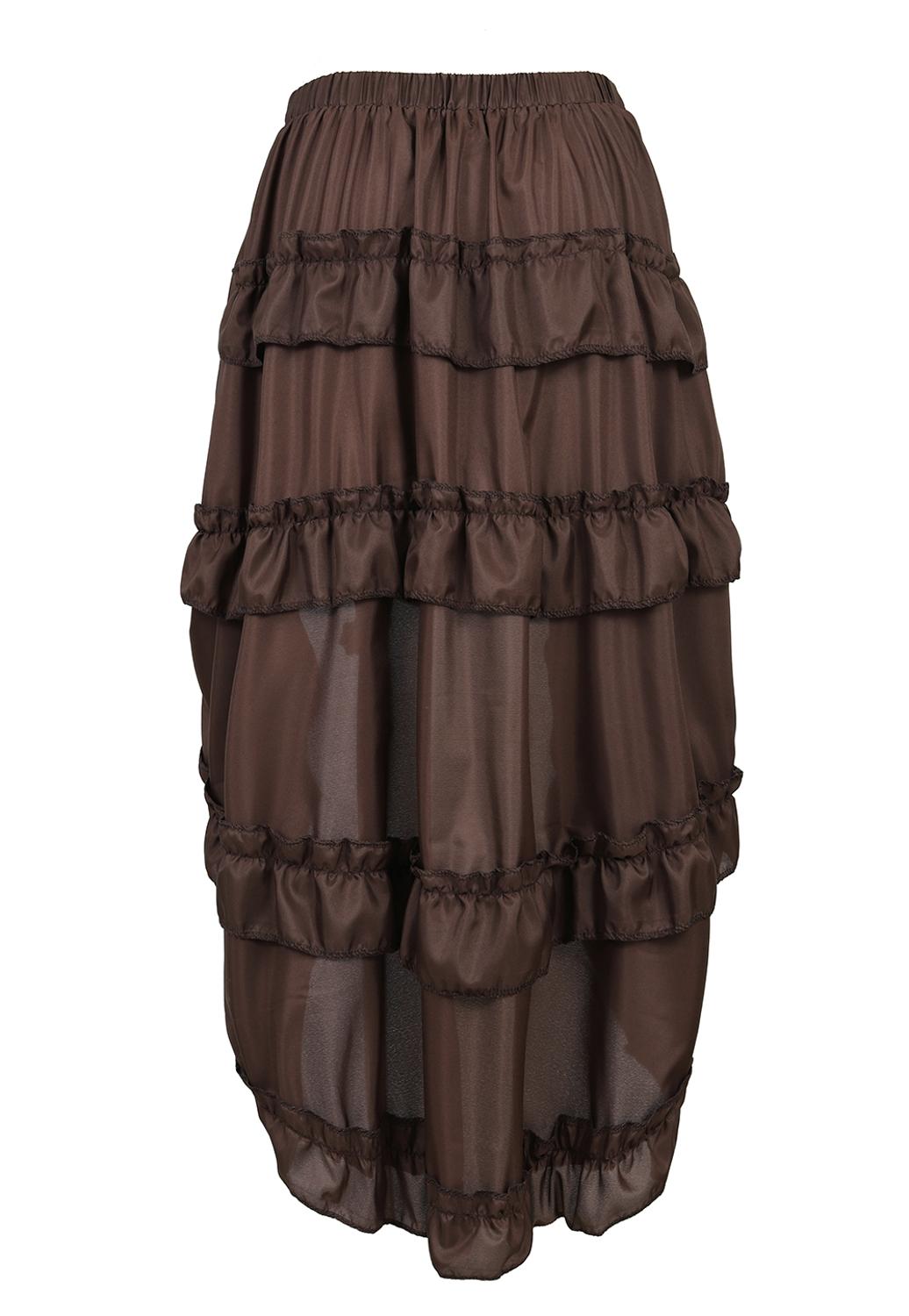 Corset with Pirate Skirt and Blouse Steampunk Leather Embroidery Bustier 3 Piece Carnival Party Costumes Cosplay Halloween