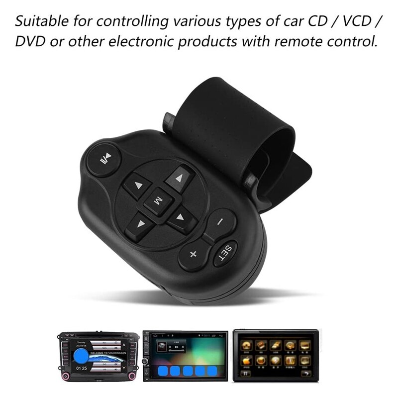 Universal Wireless Car Steering Wheel Remote Control Car Hands-Free Media CD DVD MP3 Steering Wheel Remote Control