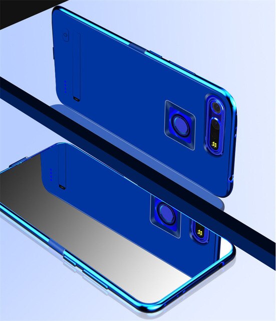 5800mAh External Battery Charging Cover For Huawei Honor V20 Battery Case Portable PowerBank Battery Charger Cases For Honor V20: Blue
