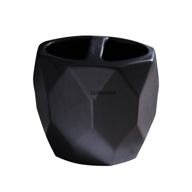 Ceramic Toothbrush Holder Bathroom Accessories Rest Room Toothbrush Rack Toothbrush Cup Set Couple Toothbrush Holder