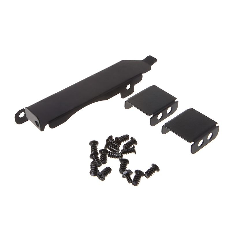 Dual Fan Rack PCI Slot Cover Bracket 80-90mm Video Card Cooling Fan Buckle Black Metal X6HA