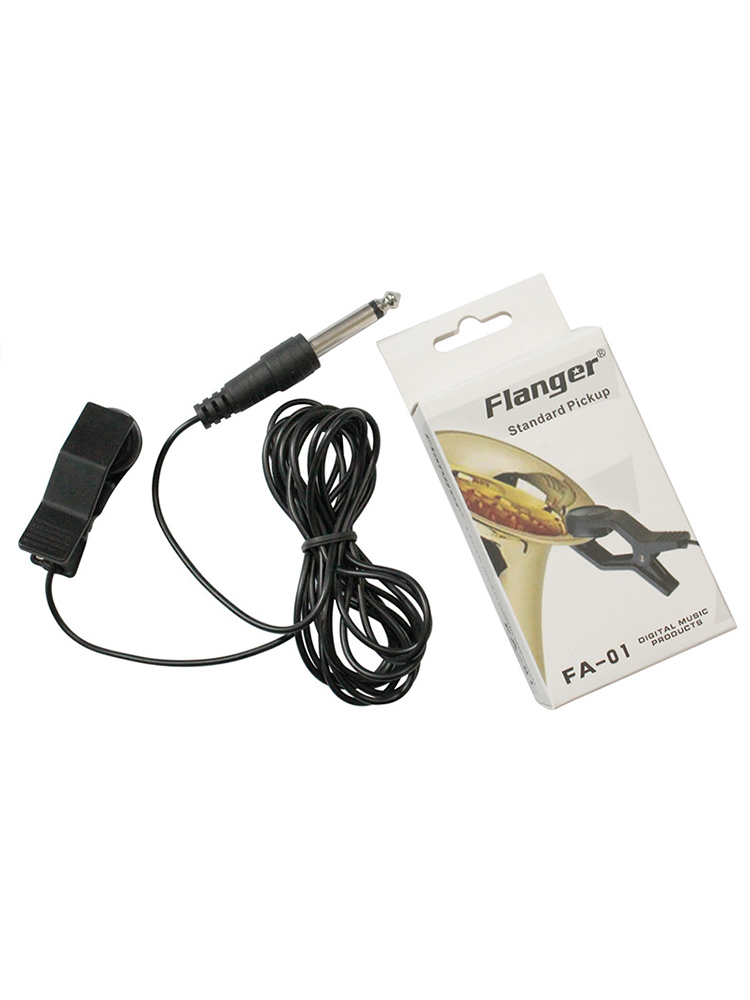 Flanger FA-01 Gitaar Pickup Professionele Clip Op Microfoon Gitaar Pickup Voor Viool Banjo Ukelele Mandoline Saxphone Onderdelen: Default Title