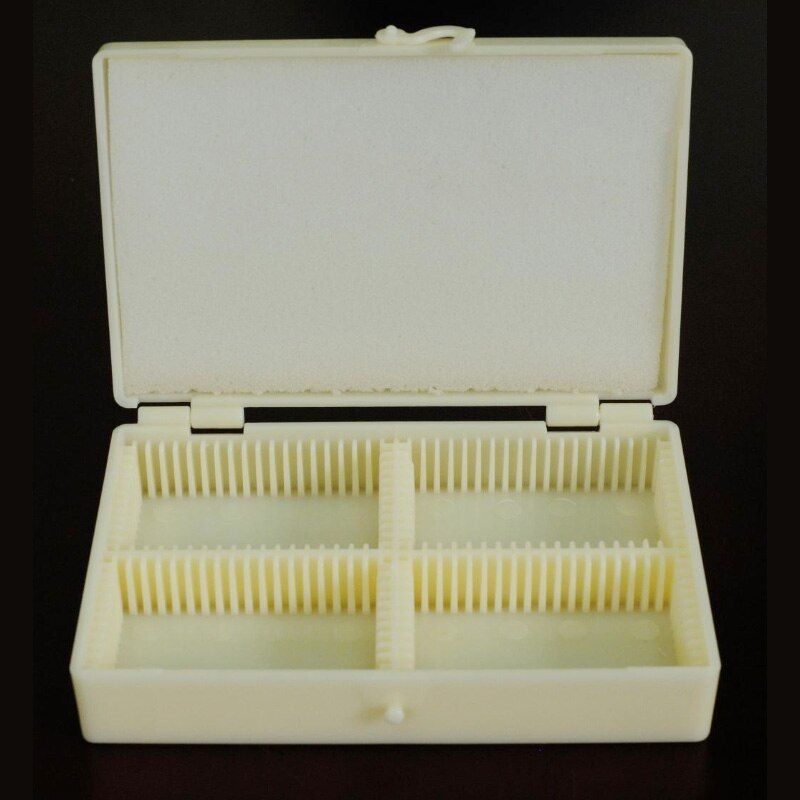 Universal Microscope Slide Plastic Box Microscopio Slides Slice Storage Case Geology rock specimen slice box: Default Title