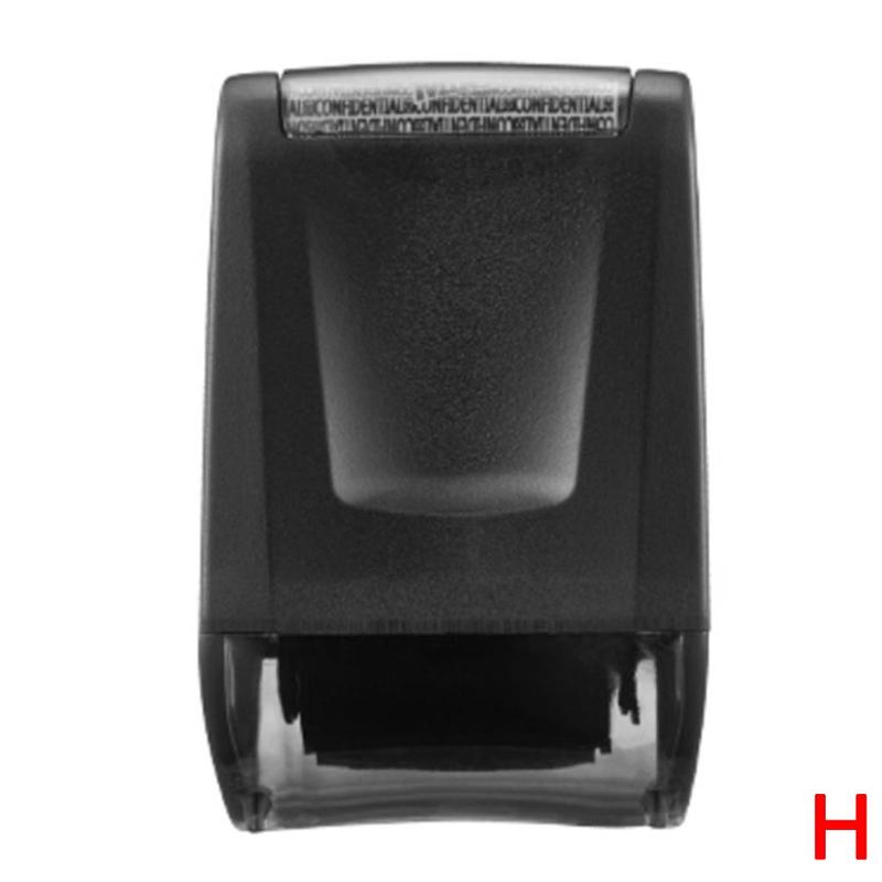 Anti-Counterfeiting Hidden ID Roller Identity Anti-Theft Protection Stamp Privacy Data Garbled Self-Ink Stamp Confidential Smear: H