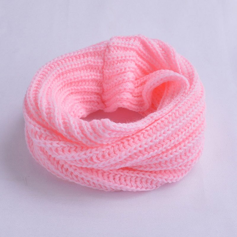 Women Warm Scarf Winter Autumn Soft Knitted Scarves Solid Color Lady Girls Snood Scarf Neck Collar