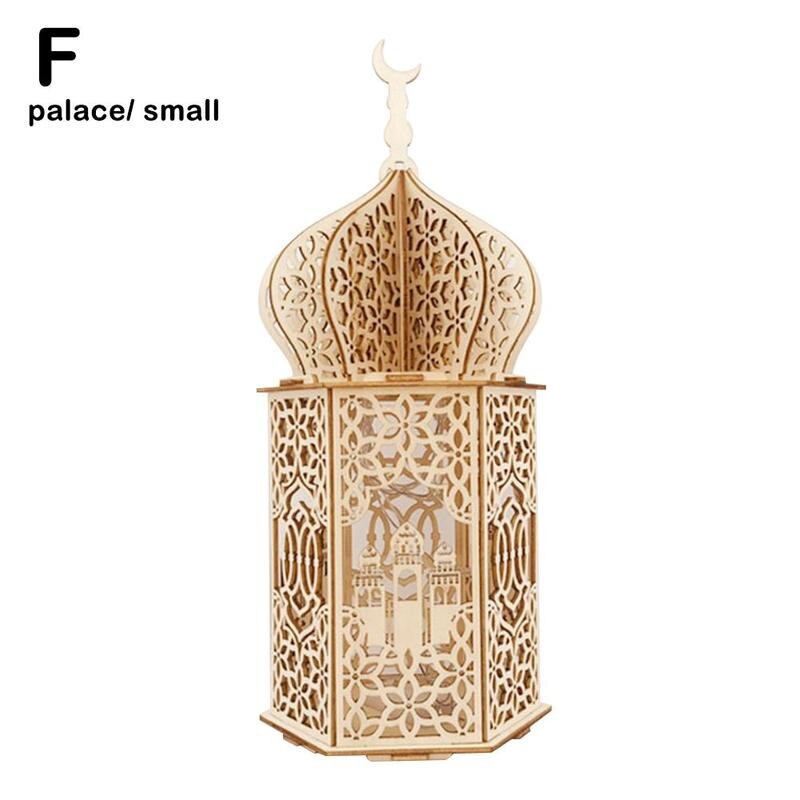 Nylig eid mubarak ramadan lampe ledet dekorasjon muslimsk festival festbelysning diy nattlys palasslys nattlys hjemmeinnredning: Palass s