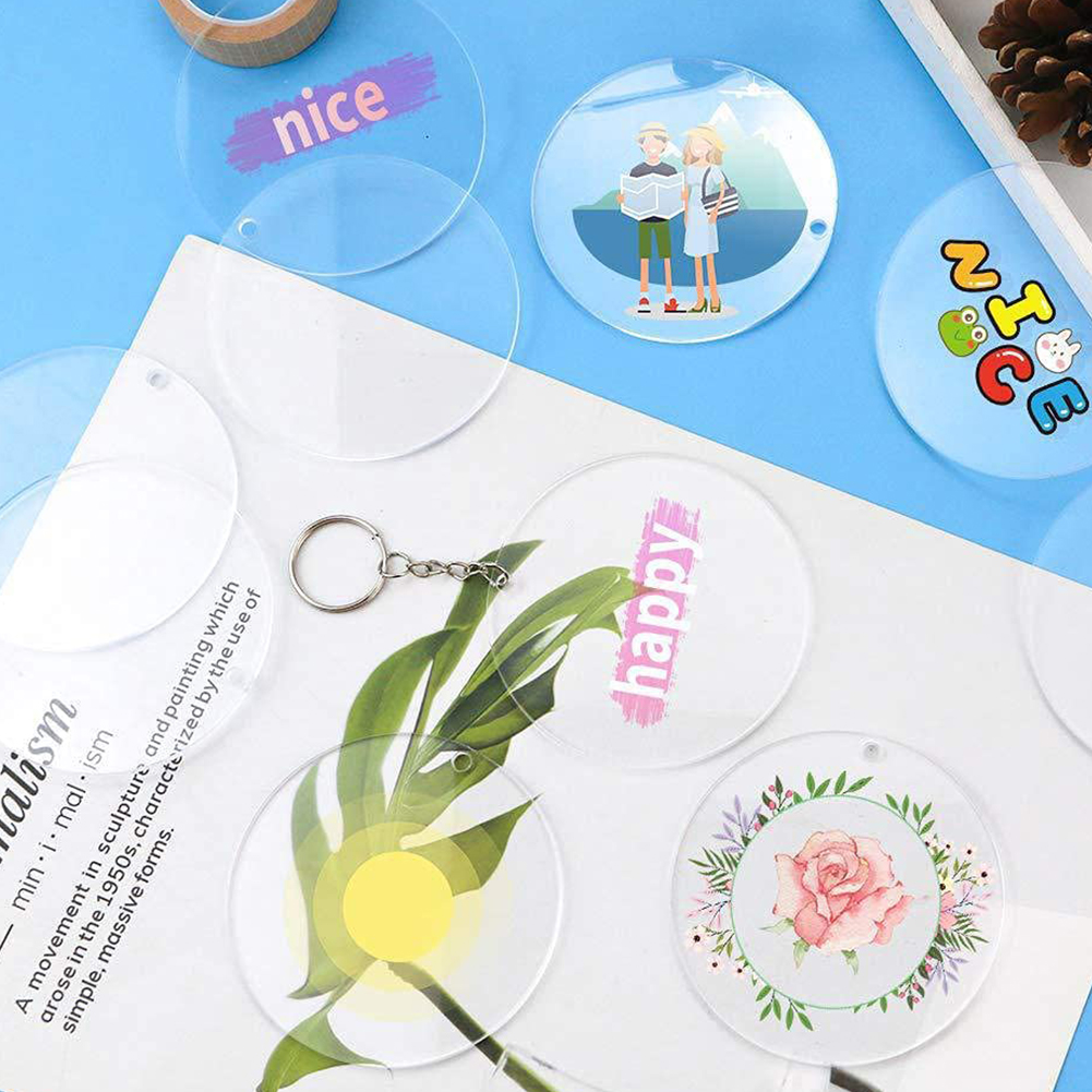 4 zoll klar Kreis Acryl Scheiben Plexiglas Blatt Für Runde Kuchen Festplatten Halfter Diy Handwerk Weihnachten Ornamente Backen Waren werkzeug