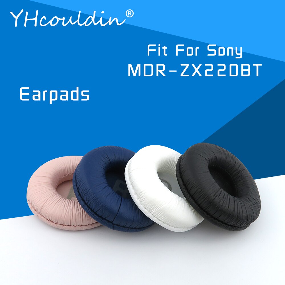 Almohadillas para auriculares Sony MDR-ZX220BT MDR ZX220BT, repuesto de almohadillas para los oídos, Material de cuero arrugado