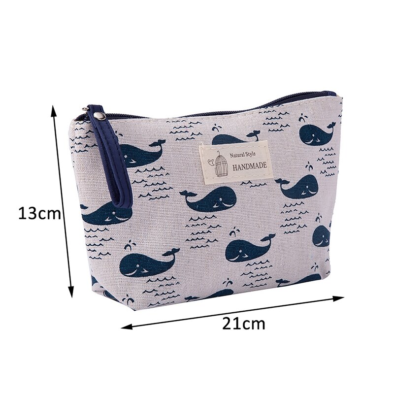 4 Colors Waterproof Cosmetic Bags Manicure bag Makeup bag Travel Accessories cosmetics Storage Pouch Large Capacity for Women: Whale