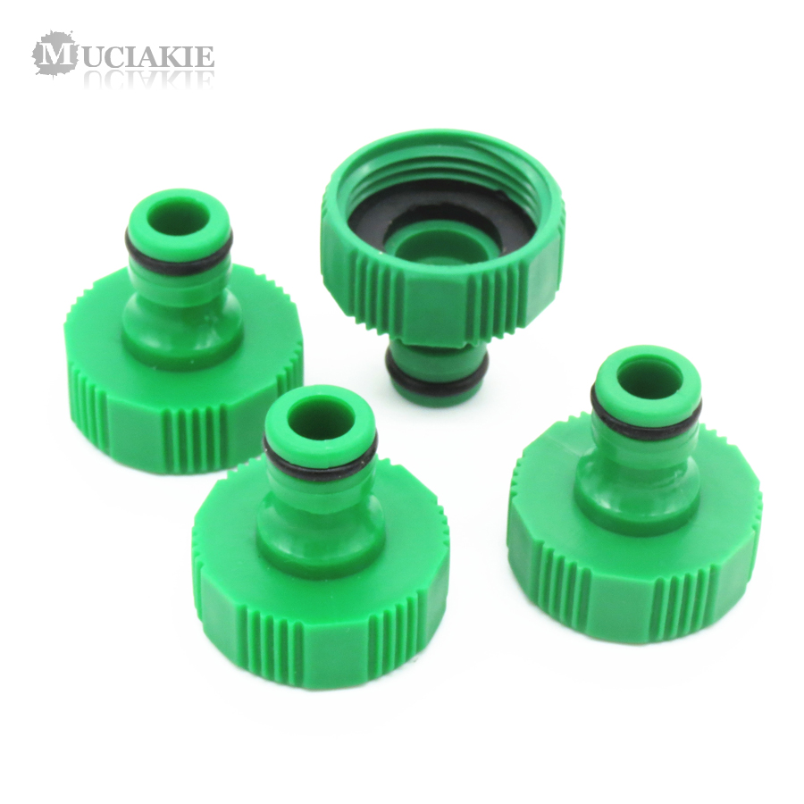 Connettore Per Rubinetto 2 In 1 BSP, 2 Pezzi, Adattatore Da 1/2" E 3/4" - Raccordo In Ottone Per Tubo Da Giardino, Antiruggine - 4