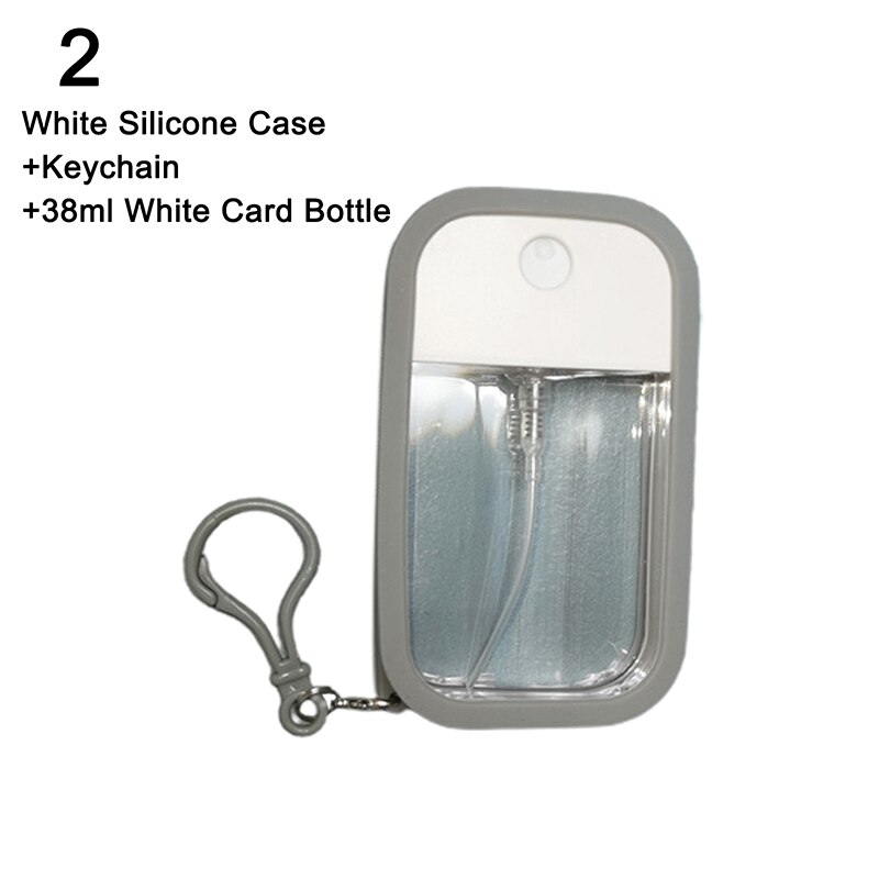 38ML Portable Keychains Card Spray Dispenser Bottle High Pressure Alcohol Disinfectant Mist Spray Bottle: TYHB2171-A2