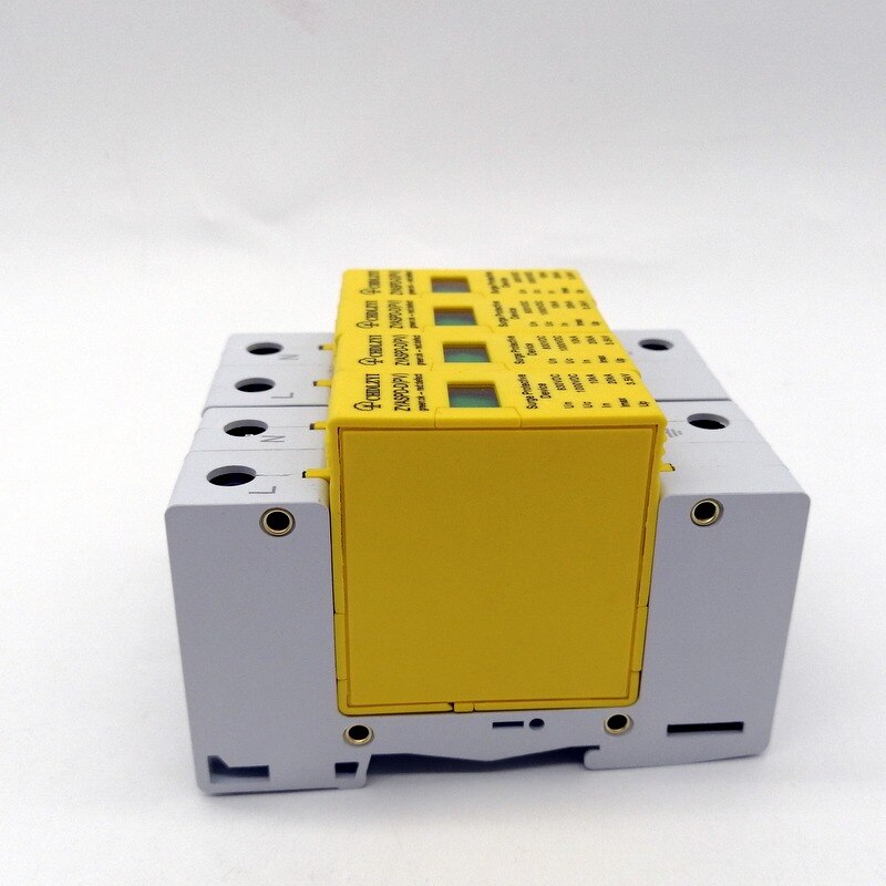 4P House PV Solar System Arrester Surge Protector SPD DC 500V 800V 1000V 10~20KA Surge Protective Device